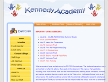 Tablet Screenshot of kennedyacademy.com